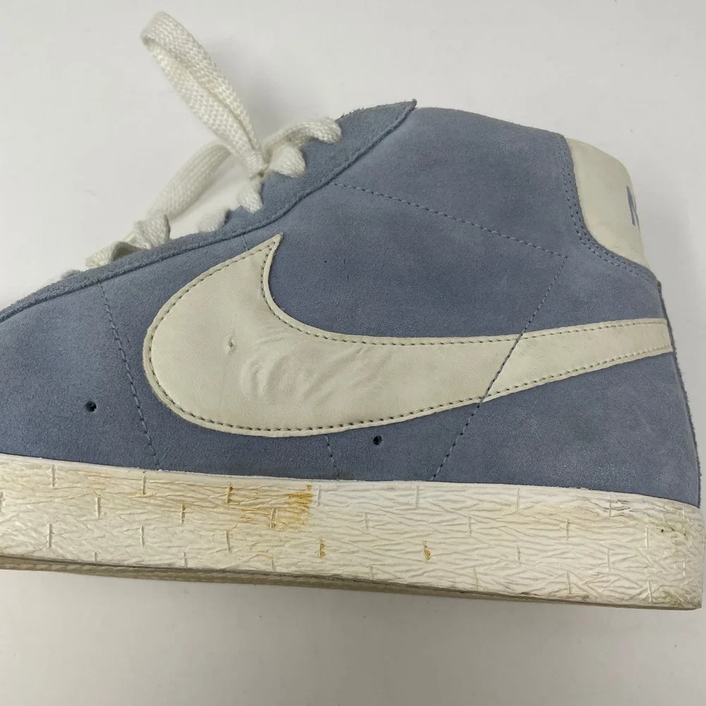 Nike Blazer Mid 77 Vintage Blue Suede High Top Sneakers Retro 344344-400 10.5